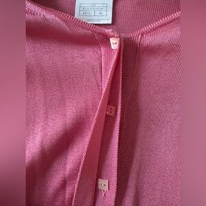 CHANEL Blush/Pink Button Down Twin Set, US Size 4-6, EU Size 40